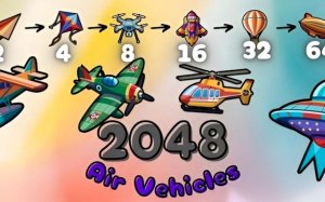 2048 Air Vehicles Merge: Fun Sky Puzzle Adventure Online Game - Ludoryx free online game