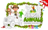 Jungle Animals Coloring Book - Free Kids Online Coloring Game