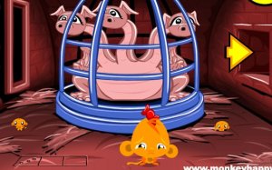 Monkey GO Happy Stage 9: Dragon Rescue Online Puzzle Game - Ludoryx free online game
