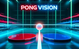 Pong Vision: Futuristic Arcade Ping Pong Game Online - Ludoryx free online game