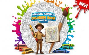 Realistic Animals Coloring Book for Kids - Free Online Coloring Game - Ludoryx free online game